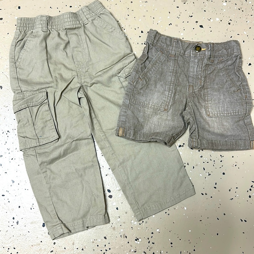 Khaki pants and shorts 3T
